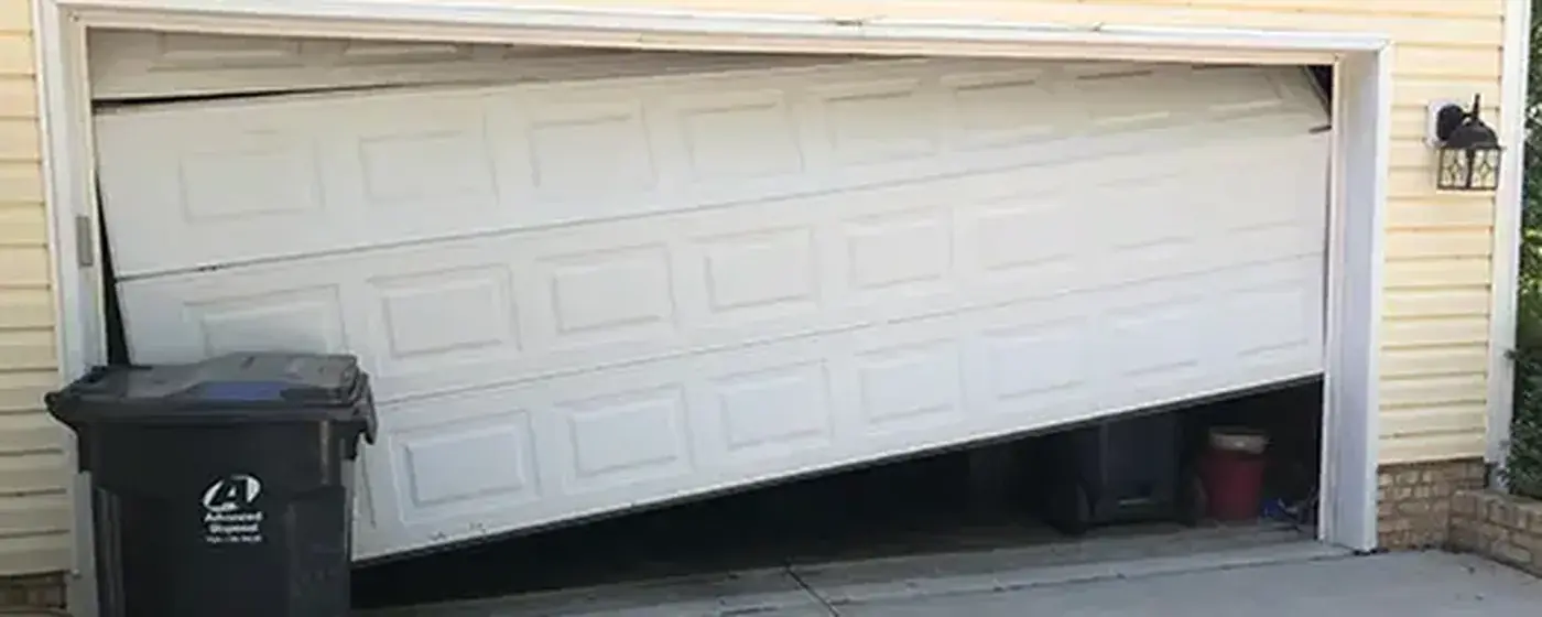 DC Garage Door Services technician on a residential repair call